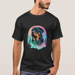Rottweiler Vaporwave Retrowave Aesthetic 1 T-Shirt