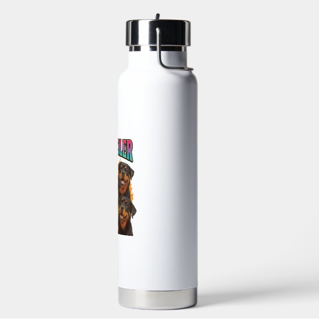 Rottweiler  water bottle (Left)