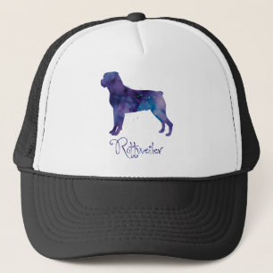 Rottweiler Watercolor Trucker Hat