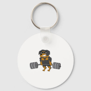 Rottweiler Weightlifting Bodybuilding Dog Shirt Fo Key Ring
