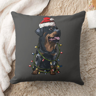 Rottweiler Weihnachten Geschenk X-Mas Hunde Kostüm Cushion