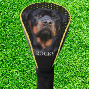 Rottweiler Yellow Golf Head Cover