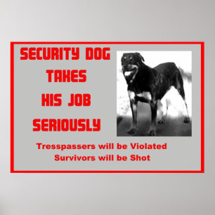 Rottweiller Humour Sign