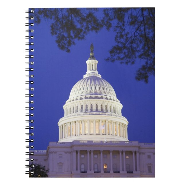 Rotunda of U.S. Capitol at night, Washington Notebook (Front)