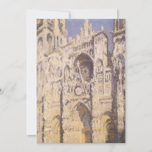 Rouen Cathedral, Harmony Blue Gold by Claude Monet (Front)