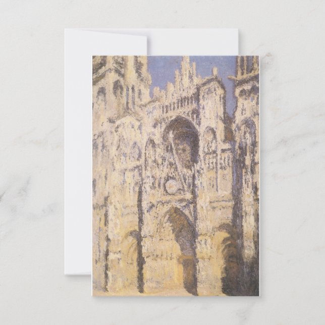 Rouen Cathedral, Harmony Blue Gold by Claude Monet (Front)