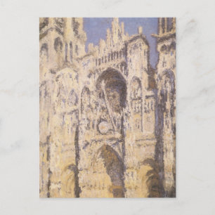 Rouen Cathedral, Harmony Blue Gold by Claude Monet Postcard