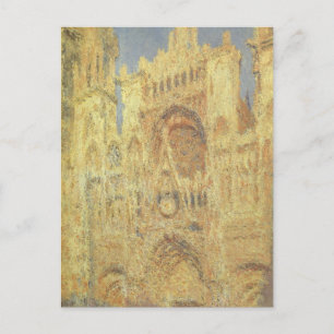 Rouen Cathedral, Sunset by Claude Monet Postcard