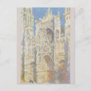 Rouen Cathedral West Facade Sunlight Monet Postcard
