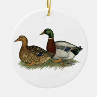 Rouen Ducks Ceramic Tree Decoration