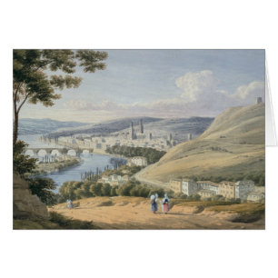 Rouen from Mont Sainte-Catherine (w/c on paper)