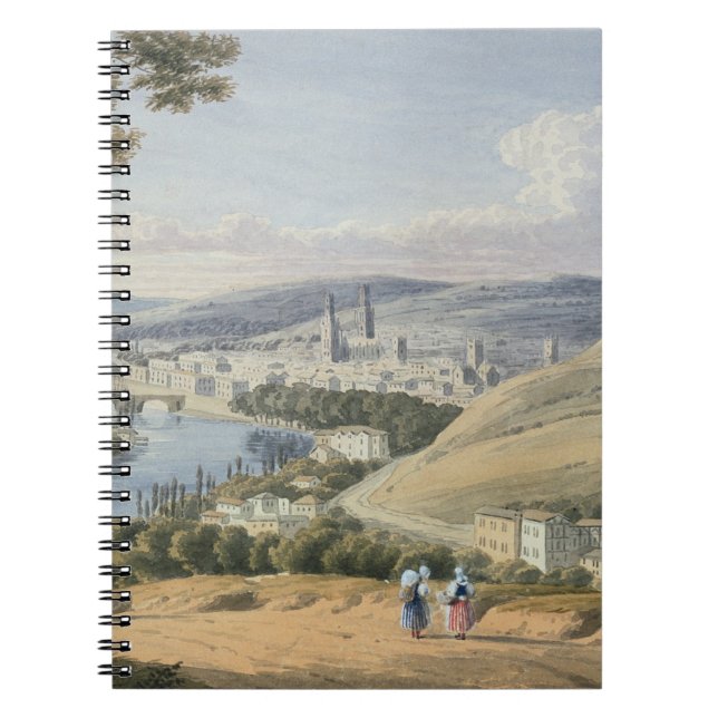 Rouen from Mont Sainte-Catherine (w/c on paper) Notebook (Front)