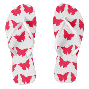 Rouge Bold Mod Butterflies Jandals