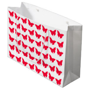 Rouge Bold Mod Butterflies Large Gift Bag