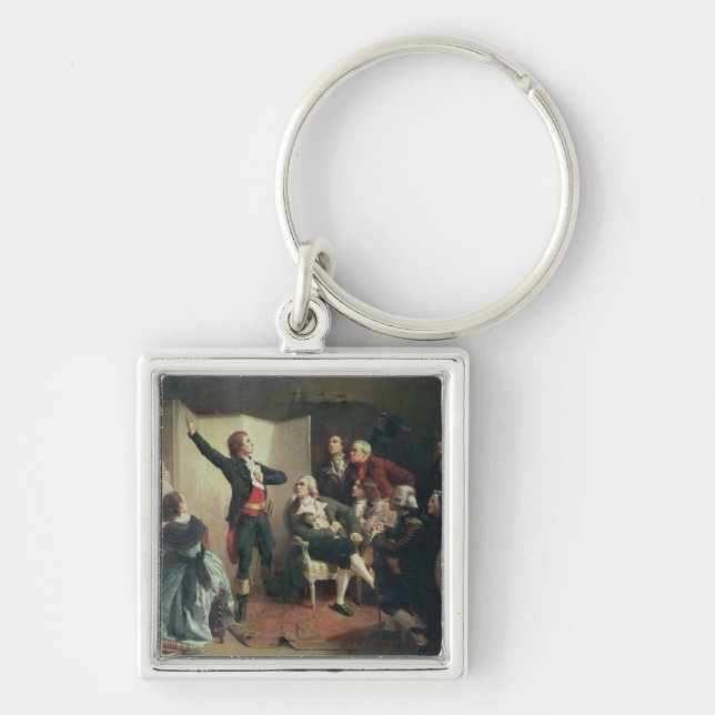 Rouget de Lisle  singing the Marseillaise Key Ring (Front)