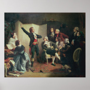 Rouget de Lisle singing the Marseillaise Poster
