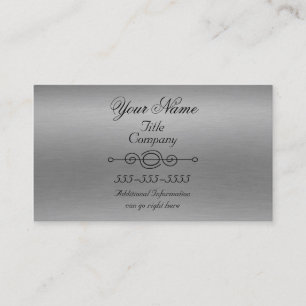 Rough Aluminium Print Business Cards