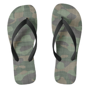 Rough camo abstract jandals