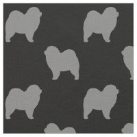 Rough Chow Chow Dog Silhouettes Patterned
