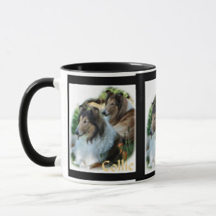 Rough Collie Art Gifts Mugs