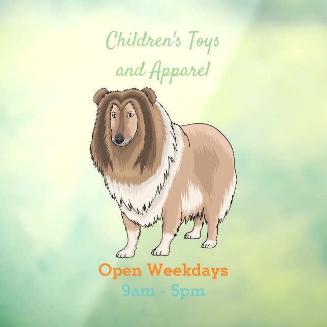 Rough collie dog cartoon illustration  (Sheet 3)