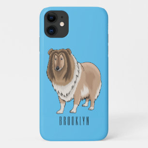 Rough collie dog cartoon illustration Case-Mate iPhone case