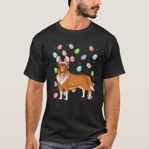 Rough Collie Dog Easter Egg Lover Rough Collie Eas T-Shirt