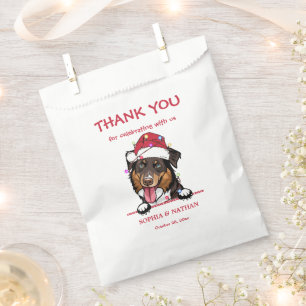 Rough Collie Dog Personalised Thank You Favour Bags