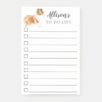 Rough Collie Dog Personalised To Do List