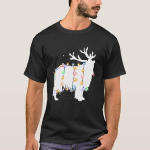 Rough Collie Dog Tree Christmas Lights Xmas Pajama T-Shirt