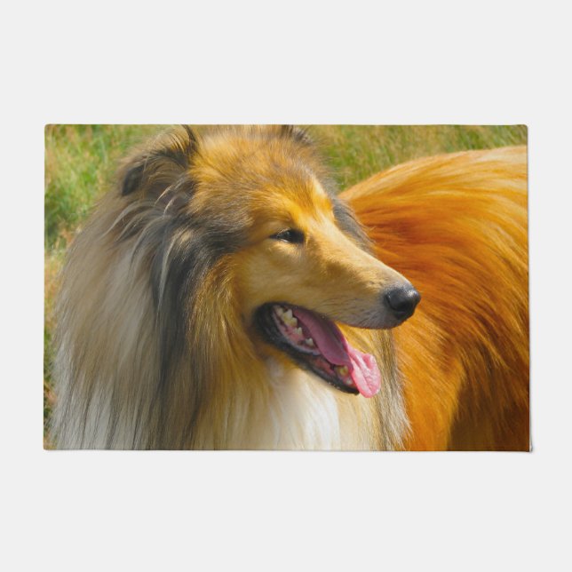 Rough Collie. Doormat (Front)