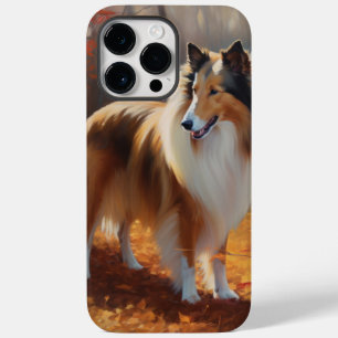 Rough Collie in Autumn Leaves Fall Inspire Case-Mate iPhone 14 Pro Max Case