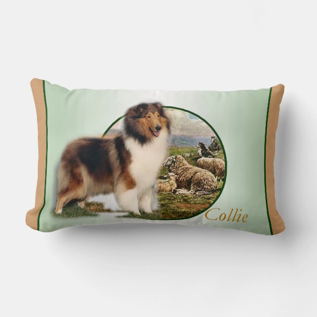 Rough Collie Keeper of the Sheep Lumbar Cushion (Front)