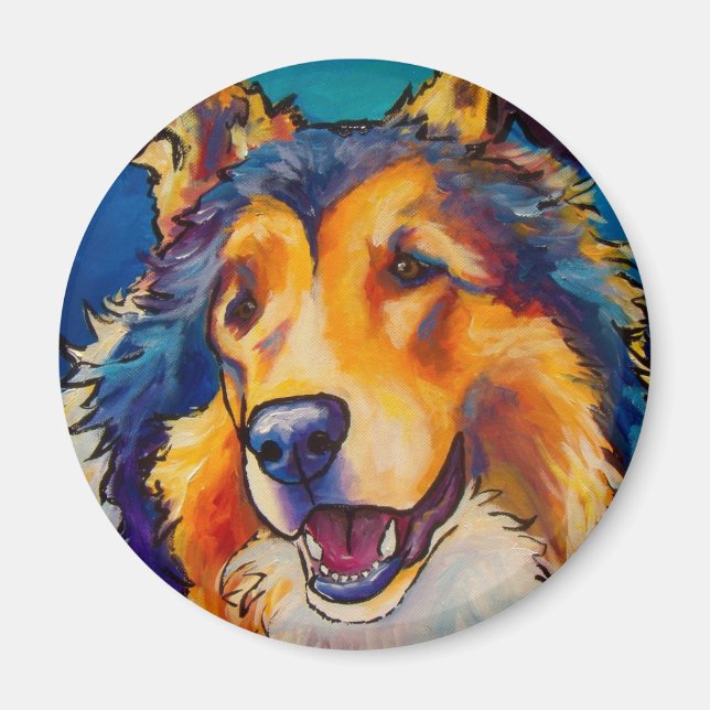 Rough Collie Magnet (Front)