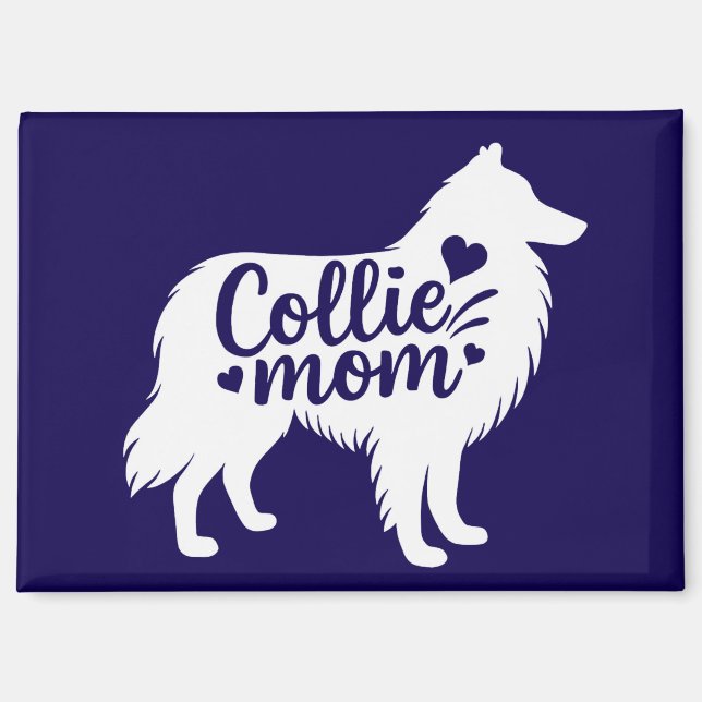Rough Collie Mum Magnet  (Front)