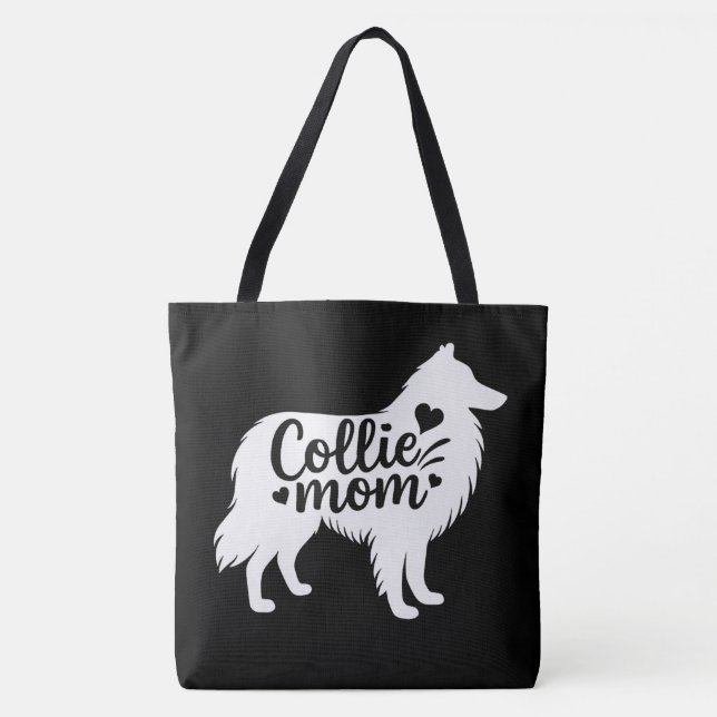 Rough Collie Mum Tote Bag (Front)