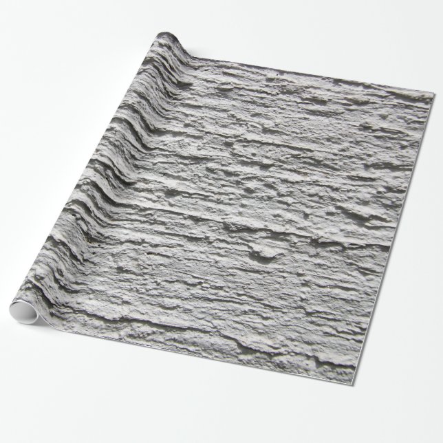 Rough Concrete Wall Wrapping Paper (Unrolled)