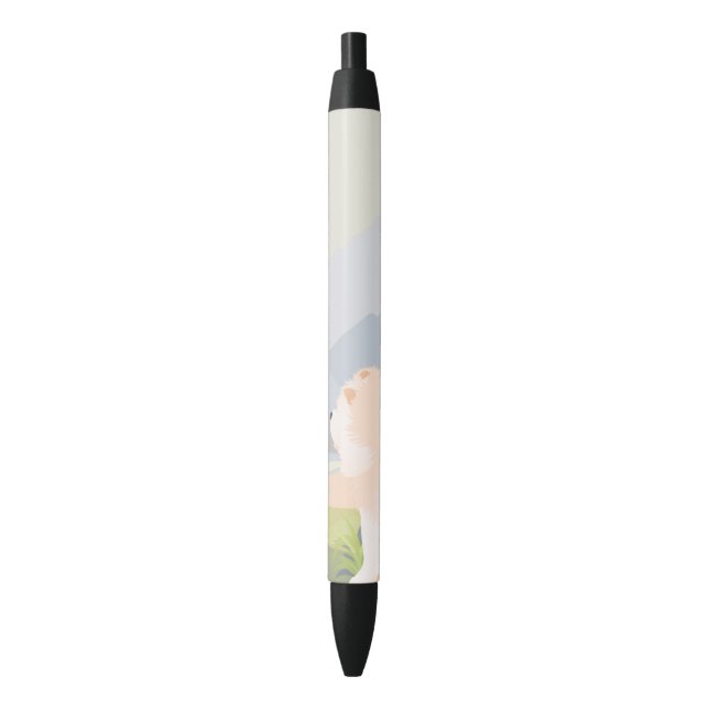 ROUGH CREAM CHOW  Ink Pen (Front Vertical)