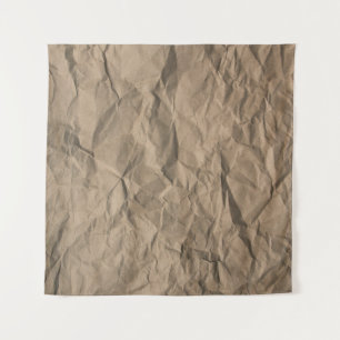 Rough crumpled paper: recycled texture tapestry
