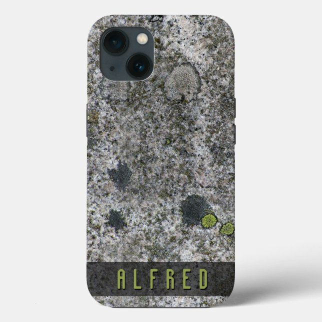 Rough Geology Granite Rock Texture Custom Name iPh Case-Mate iPhone Case (Back)