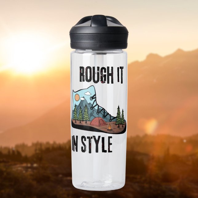 Rough It In Style Camping Life Water Bottle (Creator Uploaded)
