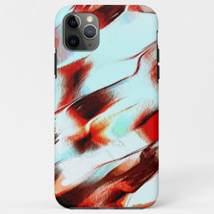 Rough light cyan and strong red Case-Mate iPhone case