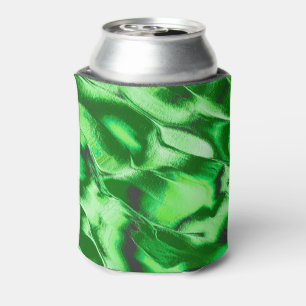 Rough metallic green dunes drawing can cooler
