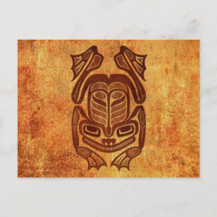 Rough Native Haida Art Frog Postcard