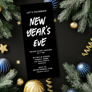 Rough New Year's Eve Invitation