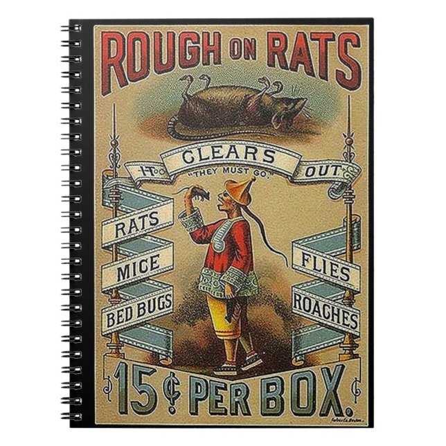 rough on rats spiral notebook (Front)