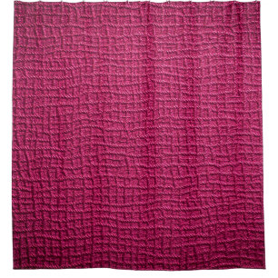 Rough pink leather shower curtain