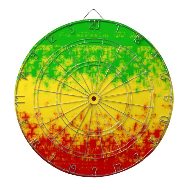 Rough Rasta Design Dartboard (Front)