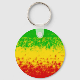 Rough Rasta Design Key Ring
