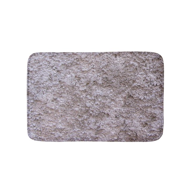 Rough Raw Beton Grey Construction Wall Bath Mat (Front)